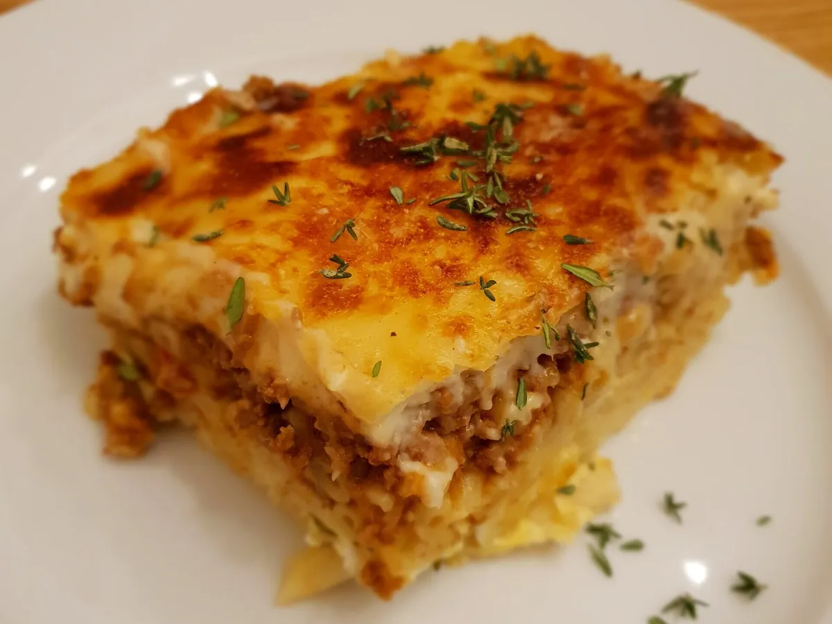 Macarona béchamel